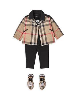 Burberry | Baby's & Little Kid's Collared Quilted Check Jacket商品图片,
