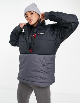 推荐Berghaus Insulated Smock puffer jacket in black商品