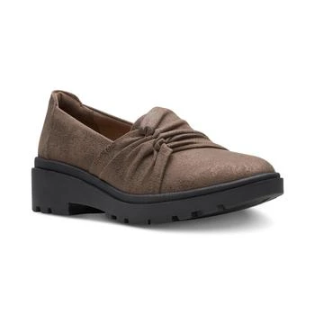 Clarks | Women's Calla Style Ruched Slip-On Flats 5.9折