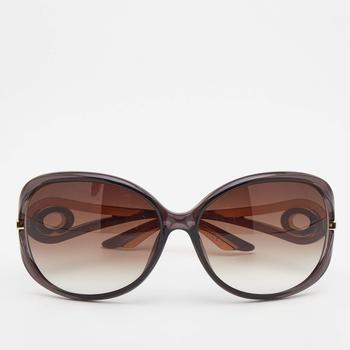 推荐Dior Grey/Brown Gradient Volute 2F Oversized Sunglasses商品