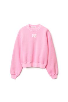 alexander wang卫衣, Alexander Wang | PUFF LOGO CREW SWEATSHIRT IN TERRY商品图片 
