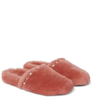 推荐Aliette shearling slippers商品