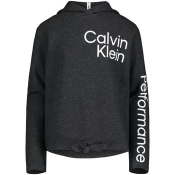 Calvin Klein | Big Girls Waffle Knit Tie-Front Long Sleeve Hoodie 3.9折