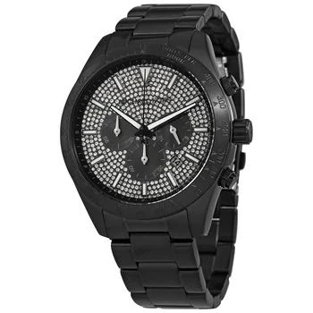 推荐Layton Chronograph Quartz Black Stainless Steel Men's Watch MK8899商品