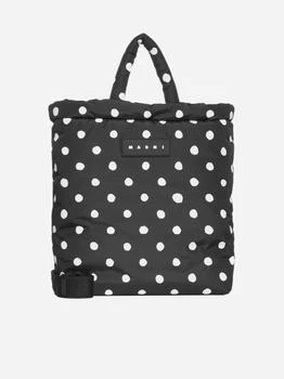 推荐Polka-dot fabric large tote bag商品