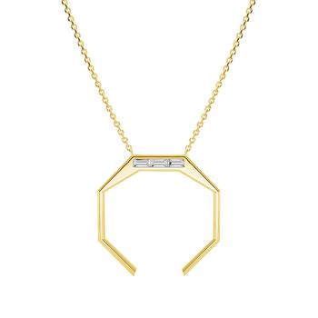 商品AME | Âme Angles 18K Yellow Gold, Lab-Grown Diamond 0.35ct. tw. Medium Octagon Pendant Necklace,商家Premium Outlets,价格¥12722图片