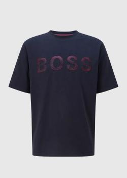 Hugo Boss | HUGO BOSS 男士深蓝色棉质短袖T恤 50472217-404商品图片,满$100享9.5折, 满折