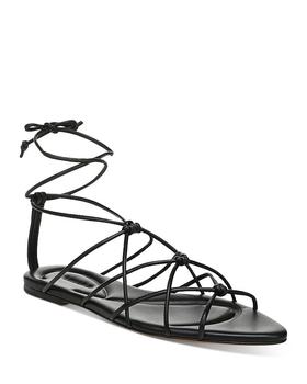 加拿大vince鞋, Vince | Women's Kenna Ankle Tie Strappy Sandals商品图片 6折起