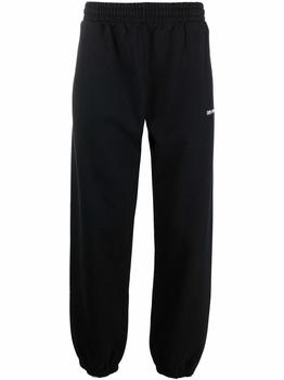 推荐Off White Men's  Black Cotton Joggers商品