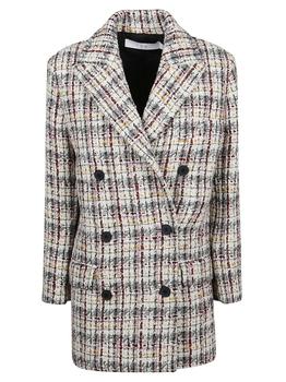 IRO | Iro Checkered Buttoned Tweed Coat商品图片,4.7折