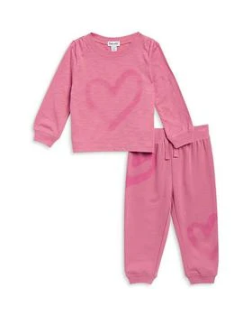 推荐Girls' Spray Heart Top & Jogger Pants Set - Baby商品