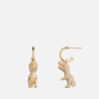 商品Coach | Coach Rexy Crystal and Gold-Tone Earrings,商家MyBag,价格¥768图片