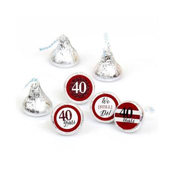 商品Big Dot of Happiness | We Still Do - 40th Wedding Anniversary - Party Round Candy Sticker Favors - Labels Fit Hershey's Kisses 1 sheet of 108,商家Macy's,价格¥72图片