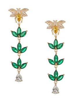 Eye Candy LA | The Luxe Collection Harper Bee Cubic Zirconia Drop Earrings商品图片,5折
