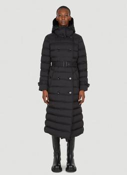 Burberry | Double Breasted Quilted Coat in Black商品图片,