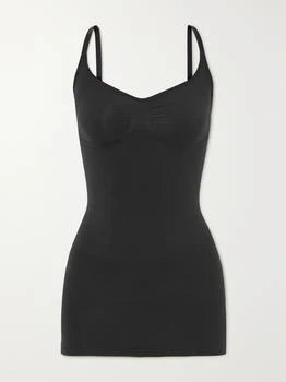 SKIMS | Seamless Sculpt 吊带裙 （颜色：onyx）,商家NET-A-PORTER,价格¥482