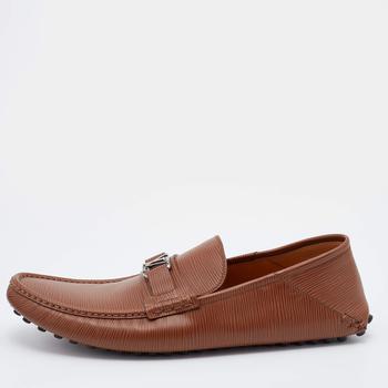 lv男鞋, Louis Vuitton | Louis Vuitton Brown Epi Leather Major Slip On Loafers Size 44.5商品图片 5.6折