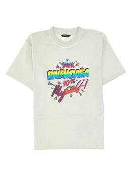 Balenciaga | Balenciaga Kids Logo Printed Crewneck T-Shirt商品图片,5.7折