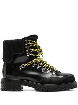 推荐OFF-WHITE - Gstaad Leather Ankle Boots商品