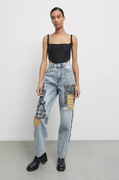 product BDG High-Waisted Baggy Jean — Patchwork image