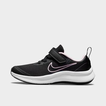 推荐Girls' Little Kids' Nike Star Runner 3 Hook-and-Loop Running Shoes商品