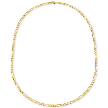 商品Macy's | Figaro Polished Link 20" Chain Necklace in 14k Gold,商家Macy's,价格¥6079图片