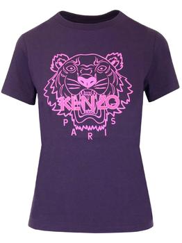 推荐Kenzo Ladies Prune Tiger-print T-shirt, Size X-Small商品