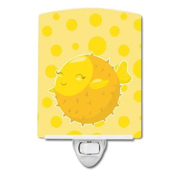 Caroline's Treasures | Fish Puffer Fish Ceramic Night Light,商家Verishop,价格¥192
