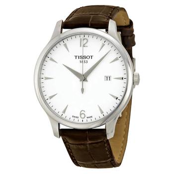 天梭男表是什么牌子, Tissot | T Classic Tradition Silver Dial Mens Watch T0636101603700商品图片 6.9折