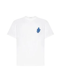 推荐JW Anderson Logo Embroidered Crewneck T-Shirt商品