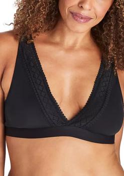 Bali是什么牌子, Bali | Comfort Revolution® Comfy Glam™ Deep V Wirefree Bralette with Lace商品图片 