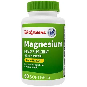 Walgreens | Magnesium 400 mg Softgels,商家Walgreens,价格¥67