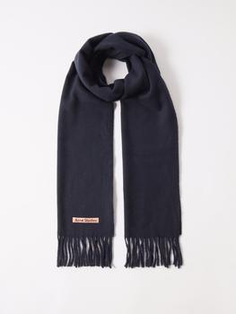 推荐Canada skinny fringed wool scarf商品