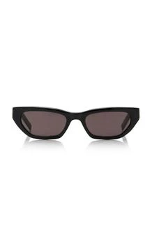 Yves Saint Laurent | Saint Laurent - Cat-Eye Acetate Sunglasses - Black - OS - Moda Operandi 