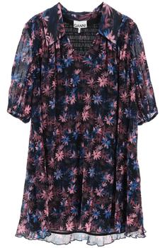 ganni floral pleated shirtdress, Ganni | PLEATED GEORGETTE DRESS商品图片 额外7.5折, 额外七五折
