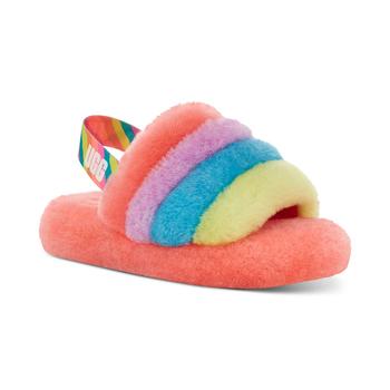 ugg kids, UGG | Kids Fluff Yeah Peach Multi Slingback Sandals商品图片 7.5折