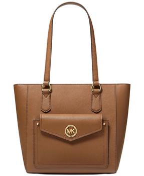 michael kors包行李箱, Michael Kors | Michael Kors Joe Jet Set Medium Top Zip Brown Luggage Leather Tote Bag商品图片 7折, 满$250减$20, 满减