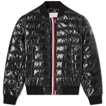 moncler羽绒服, Moncler | Moncler Perouges Tricolore Zip Down Bomber Jacket商品图片 满$200享9.5折, 满折