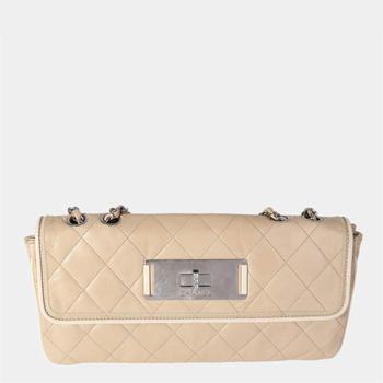 推荐Chanel Beige Leather Mademoiselle Lock Flap Bag商品
