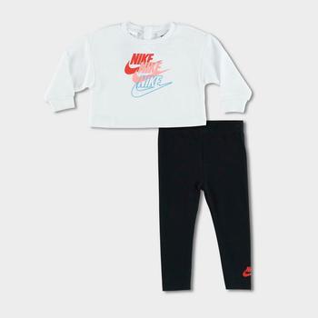 NIKE | Girls' Infant Nike Glow Time Long-Sleeve Shirt and Leggings Set商品图片,7.2折