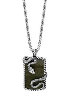 Effy | 13 ct. t.w. Obsidian Pendant Necklace in Sterling Silver商品图片,2.5折