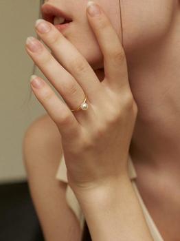 商品(2size) simple swarovski pearl gold ring,商家W Concept,价格¥388图片