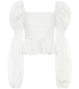 CAROLINE CONSTAS图片, CAROLINE CONSTAS | Wren embroidered cotton top商品图片 6.9折