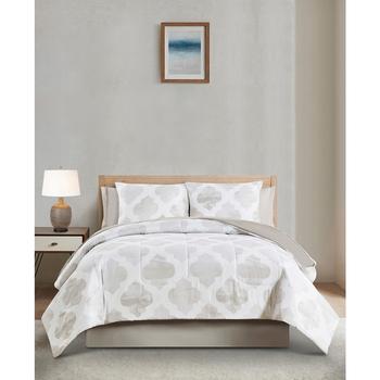 商品Keeco | Mira Taupe Watercolor 8 Piece Reversible Comforter Set,商家Macy's,价格¥716图片