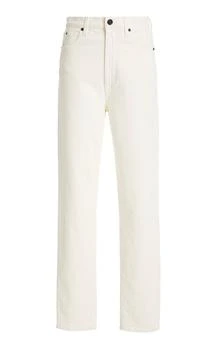 推荐SLVRLAKE - Beatnik Stretch High-Rise Slim-Leg Jeans - White - 24 - Moda Operandi商品