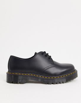 推荐Dr Martens 1461 bex platform 3-eye shoes in black商品