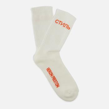 推荐Heron Preston Intarsia-Knit Cotton-Blend Ctnmb Socks商品
