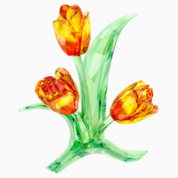 商品SWAROVSKI 中性绿色橙色花朵水晶摆件 5302530图片