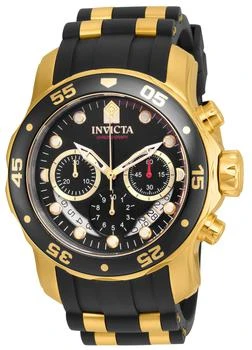 推荐Invicta Men's Chronograph Watch - Pro Diver Black Dial Steel & Silicone Strap | 21928商品
