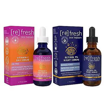 推荐Refresh Skin Vitamin C Day and Retinol Night Serum Duo Pack (1 fl. oz., 2 pk.)商品